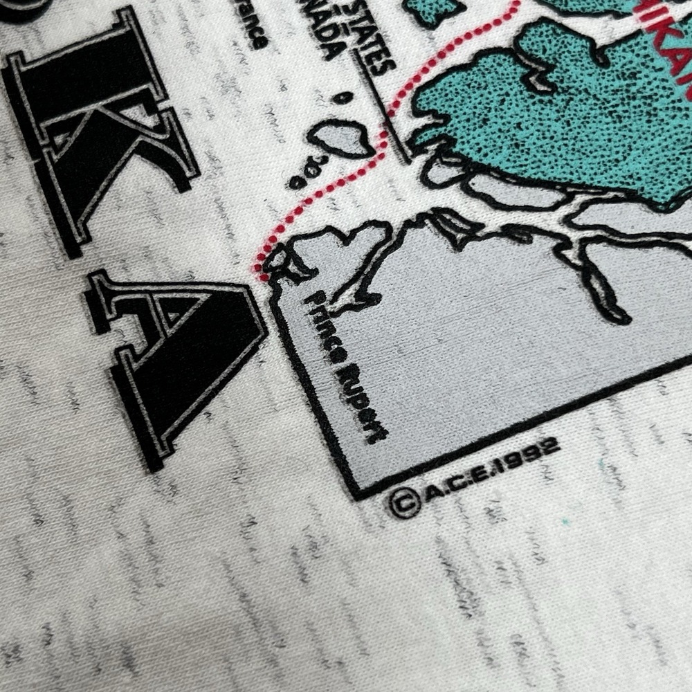 Vintage Alaska T Shirt XL Inside Passage Tennessee River Gold‎ Tag Single Stitch - Picture 8 of 15